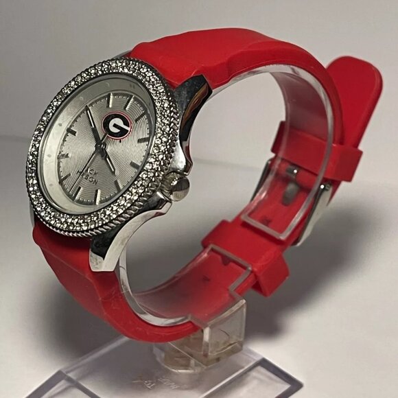 Georgia Bulldogs NCAA Ladies Silicone Watch by Jack Mason NEW - Picture 2 of 6